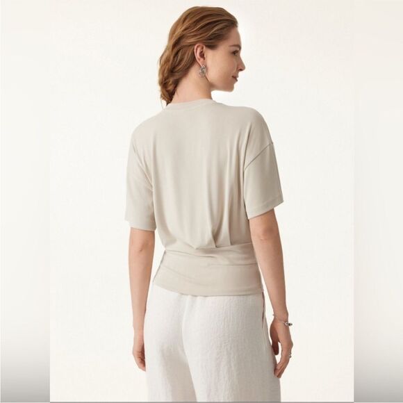 New OGL Sandwashed Crewneck Short Sleeve Tucked
Tee - Morning Mist Size S - Picture 12 of 13